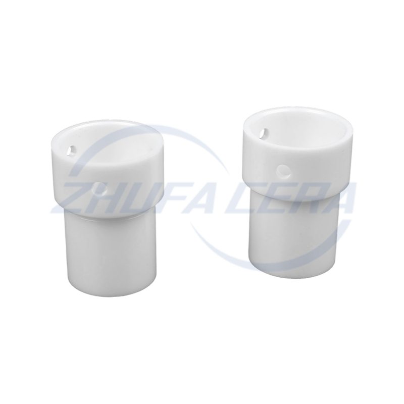 T-förmiges, gebohrtes Keramikrohr aus Aluminiumoxid