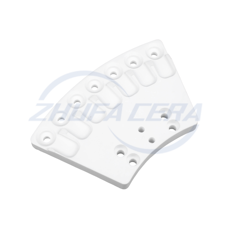 Fächerförmige Keramikteile aus Aluminiumoxid